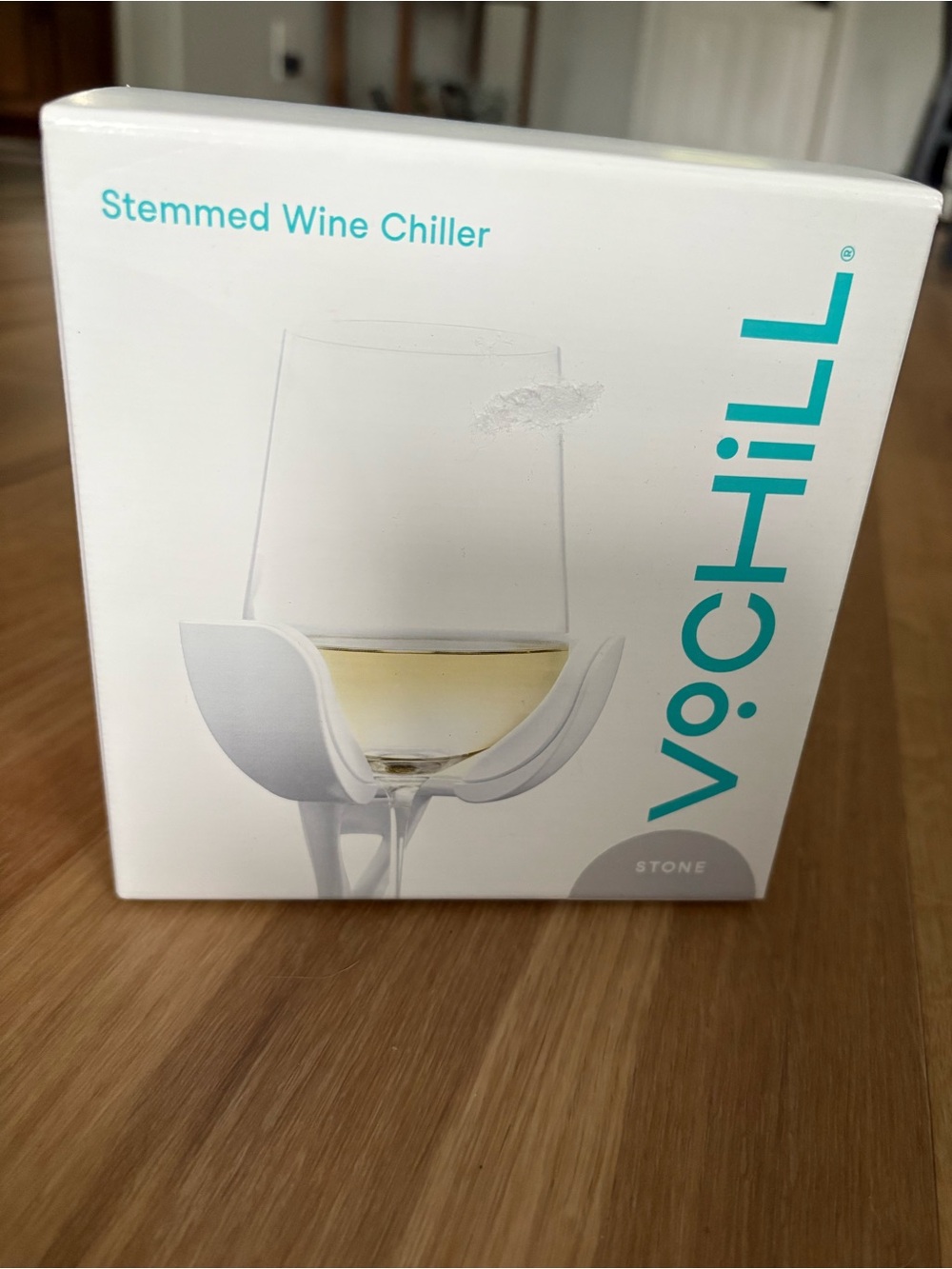 Vochill Stemmed Wine Chiller - White